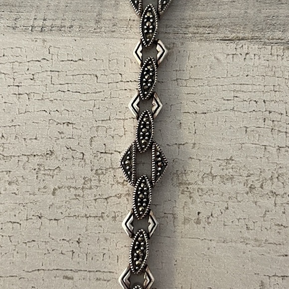 Judith Jack Sterling Silver Marcasite Bracelet. - Picture 4 of 5